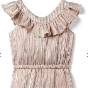 Janie and Jack Meralic Ruffled Jumpsiut